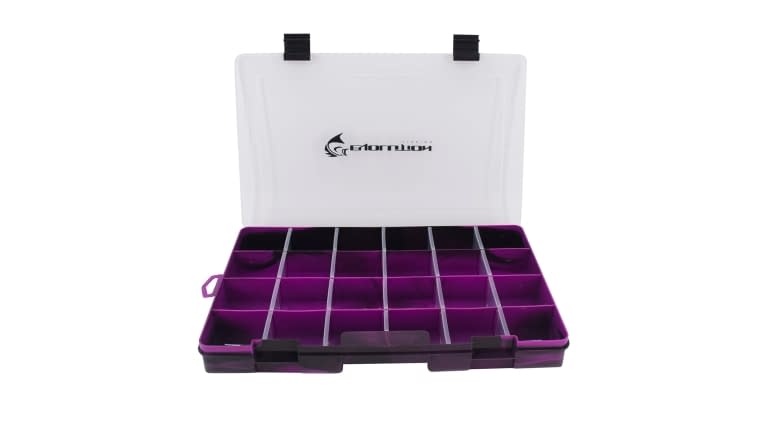 Evolution Drift Series Colored Tackle Trays - 37005_EV_Purple_Evolution_Draft_Tackle_Tray_Open