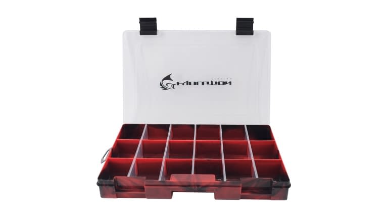 Evolution Drift Series Colored Tackle Trays - 36007_Red_Evolution_Draft_Tackle_Tray_Open