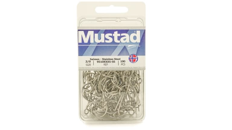 Mustad 3x Strong Salmon Siwash Hook - Open Eye - 9510XXXS-SS-3