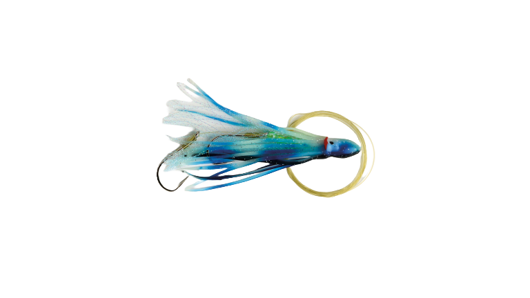 P-Line Rigged Squids - Glow/Blue