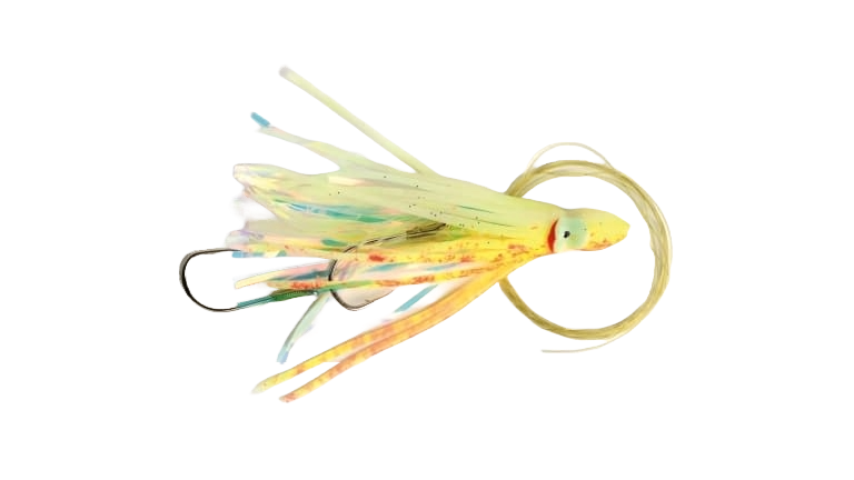 P-Line Rigged Squids - Silver White