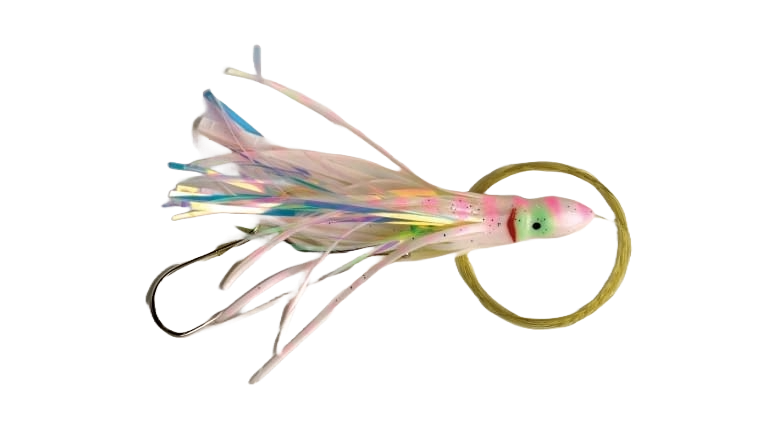 P-Line Rigged Squids - White/Pink