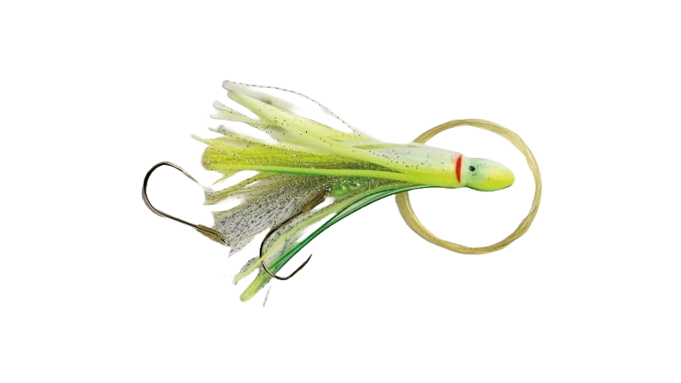 P-Line Rigged Squids - White/Yellow