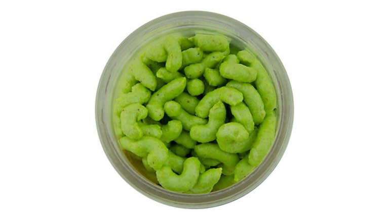 Berkley Gulp Maggots - green maggot open