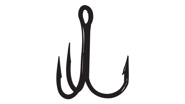 Gamakatsu Round Bend Treble 2x Hook